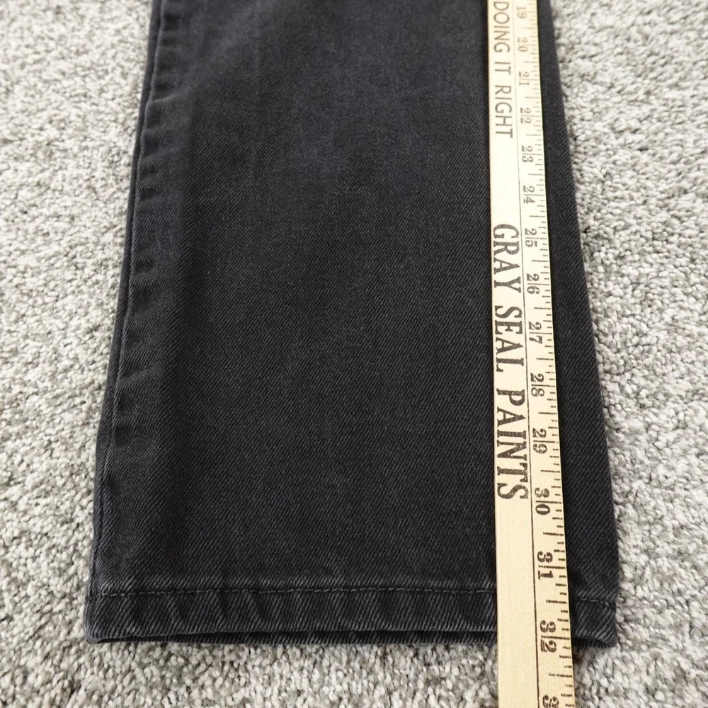 VTG Levis Jeans Mens 38X32 Dark Black Denim‎ Pants 505 Straight Leg Western Y2K